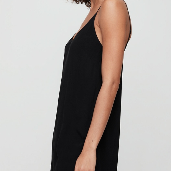 Aritzia Wilfred Free Vivienne Slip Dress Black S - Picture 4 of 8